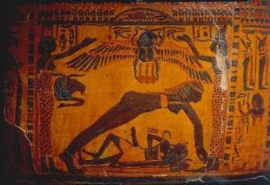 Nut and Geb Papyrus scroll: Egyptian Mythology, Veronica Ions